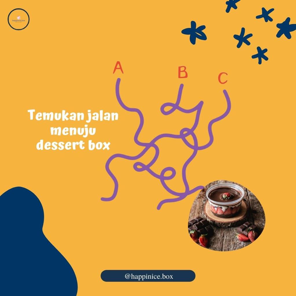 HappiniceBox's tweet photo. Heyho Happini...

Kalau kata orang banyak jalan menuju Roma, ada juga nih versi Mimin yaitu banyak jalan menuju dessertbox 🤭

Yuk bantu Mimin jalan menuju si manis dari @happinice.box 

#HappiniceBox #Happini #Dessertbox https://t.co/YUbcvRjgso