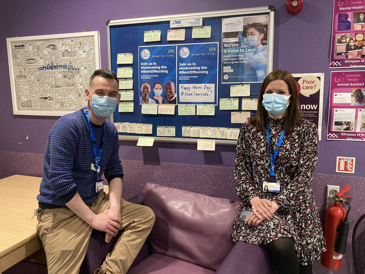 Jennifer Thom (@jenthom83) on Twitter photo Celebrating brilliant leadership at Laureate House this #InternationalNursesDay2022 we’re very lucky to have you <a href="/AdamMorrisRMN/">Adam Morris</a> and <a href="/HayleyMcGowan14/">Hayley McGowan</a> 🎉#AVoiceToLead #BestOfNursing Celebrating brilliant leadership at Laureate House this #InternationalNursesDay2022 we’re very lucky to have you <a href="/AdamMorrisRMN/">Adam Morris</a> and <a href="/HayleyMcGowan14/">Hayley McGowan</a> 🎉#AVoiceToLead #BestOfNursing