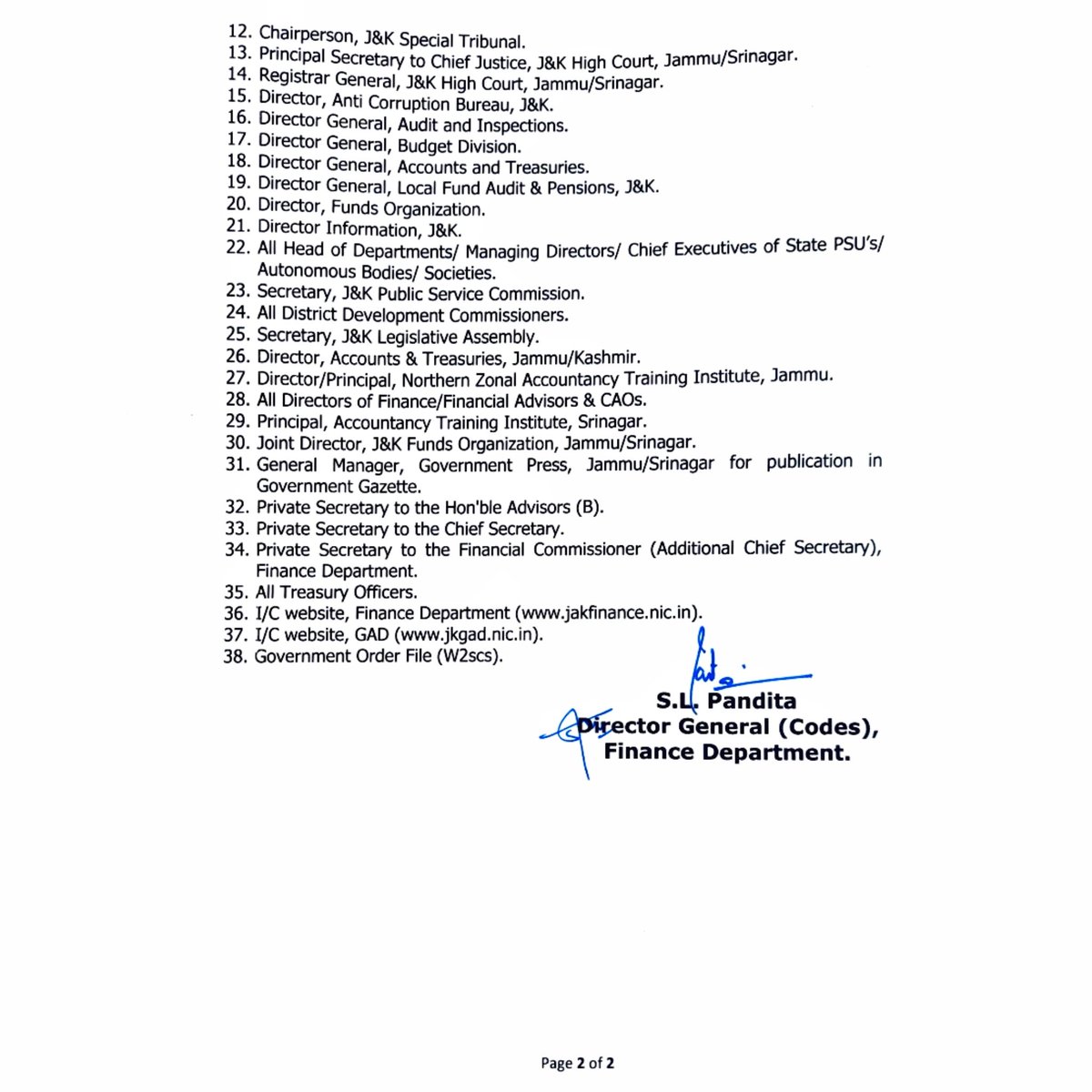 JAKFAS_'s tweet photo. Codes Division of the Finance Department accords sanction to the payment of Salaries to the Accounts Assistant (Panchayat) from Non-plan (Revenue Budget) under 
M.H.-2515
Sub Head 0055-APOs/BDOs Kashmir
Sub Head 0105- APOs/ BDOs Jammu. 
@jkrddpr @paa_jk https://t.co/P2zs7fVmGl