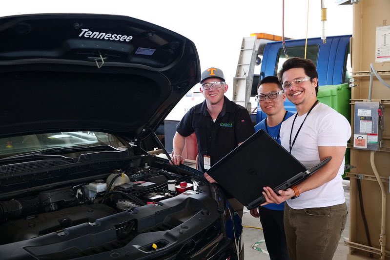 EcoCarUTK's tweet photo. Check out the team in Yuma! Final testing is well underway, and we are so proud of all of these guys!! 

#ecocary4finale #blazershowdown #EcoCARMobilityChallenge #volsonthemove #finalsemester #Roadtotheend #govols #engineering https://t.co/J4nOtVJyDi