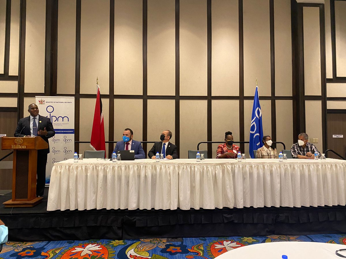 UNDRR_Americas's tweet photo. The "Measuring Effectiveness of Early Warning Systems, through the Sendai Framework Target (G) and Custom Indicators" 💁‍♂️ workshop, organized by @UNDRR_Americas and @ODPM_TT , with the support of @CREWSinitiative , in Trinidad and Tobago🇹🇹... https://t.co/IOQmcUrwZJ