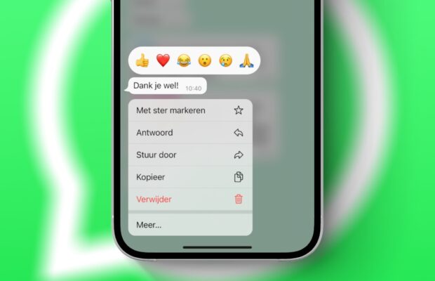 iphoned's tweet image. Zo verstuur je een emoji-reactie in WhatsApp → iphoned.nl/tips/whatsapp-… door @KoenvanEkeren #WhatsApp #emoji #reacties
