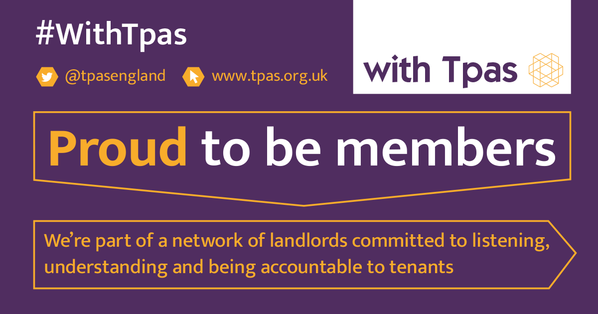 AlbonJess's tweet photo. Proud to work #WithTpas and @StonewaterUK to encourage more of our customers to engage with us. As a #socialhousing professional @tpasengland's free courses and training are super useful too! #ukhousing https://t.co/PmqCQ0KBO2