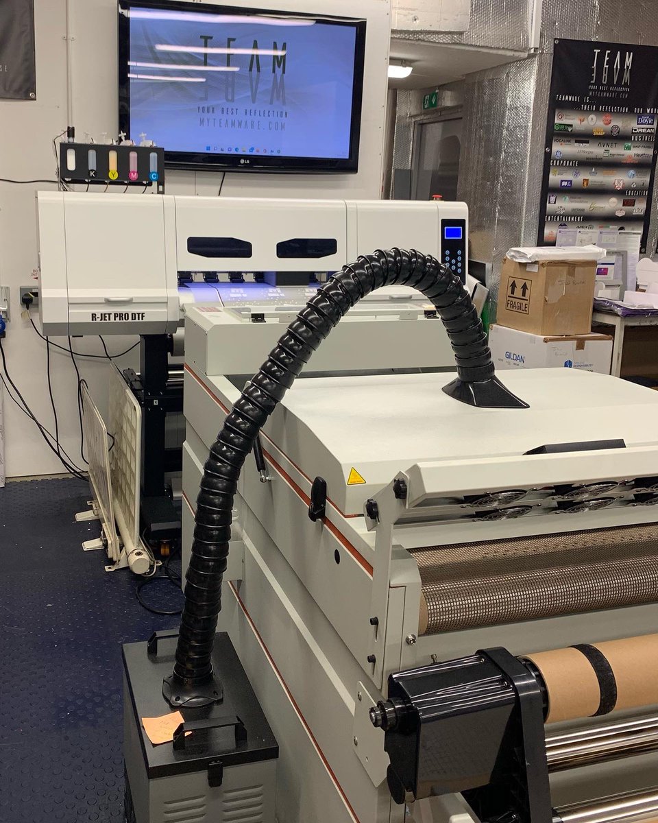 TeamWare_Merch's tweet photo. Hello Everyone… it’s been a while 👋🏼 
 
We would like to introduce you to a new member of the team…
 
Our R-Jet PRO state-of-the-art DTF machine. Enabling us to reproduce high quality digital images on garments in durable soft feel print, resistant to cracking and peeling. https://t.co/qY087vdmTx