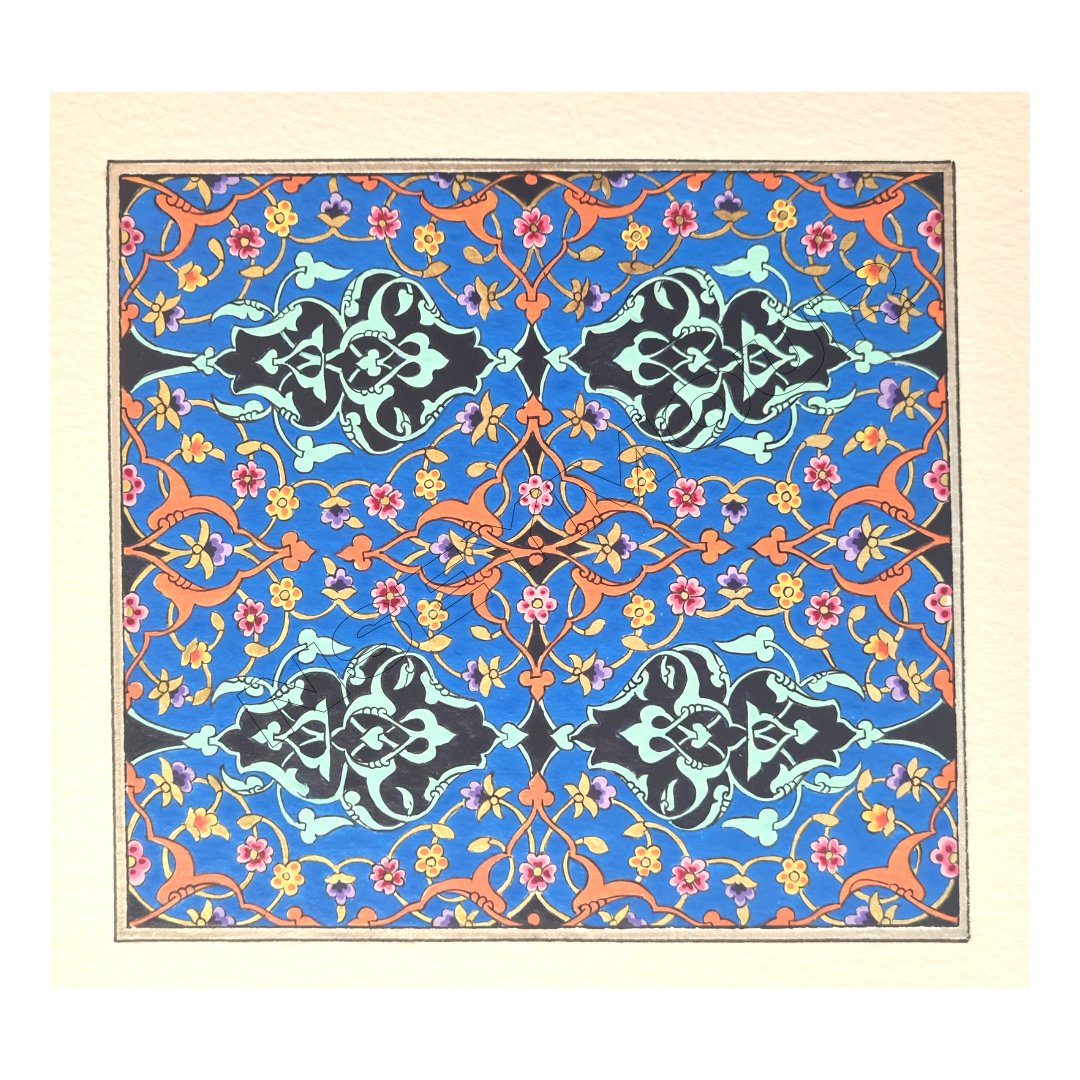 NagihanSeymour's tweet photo. Rumi Series-1 is finished and ready to go Landmark Art Fair between 20-22th May at @landmarkartscentre . I'll be at Stand 37. Hope to see you there 🥰 @landmarkartfairs
.
#rumipattern #Rumi #artofillumination #tezhipsanatı #Tezhip #richmondart #watercolourpainting #blueobsession https://t.co/P3HSzf1Uj4