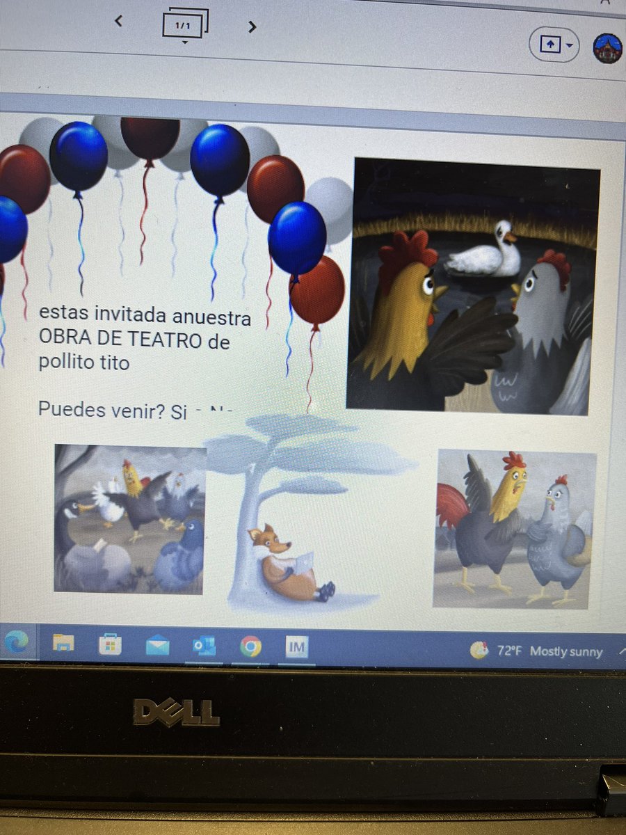 MsVasquez_'s tweet photo. ¡Gracias por invitarnos a su obra de teatro Pollito Tito! Nos encanto 👏🏼😃👏🏼💕🐥��🦊🐔🦢 @MrsVelasquez2 @JohnRGood https://t.co/7r6S4sz53t