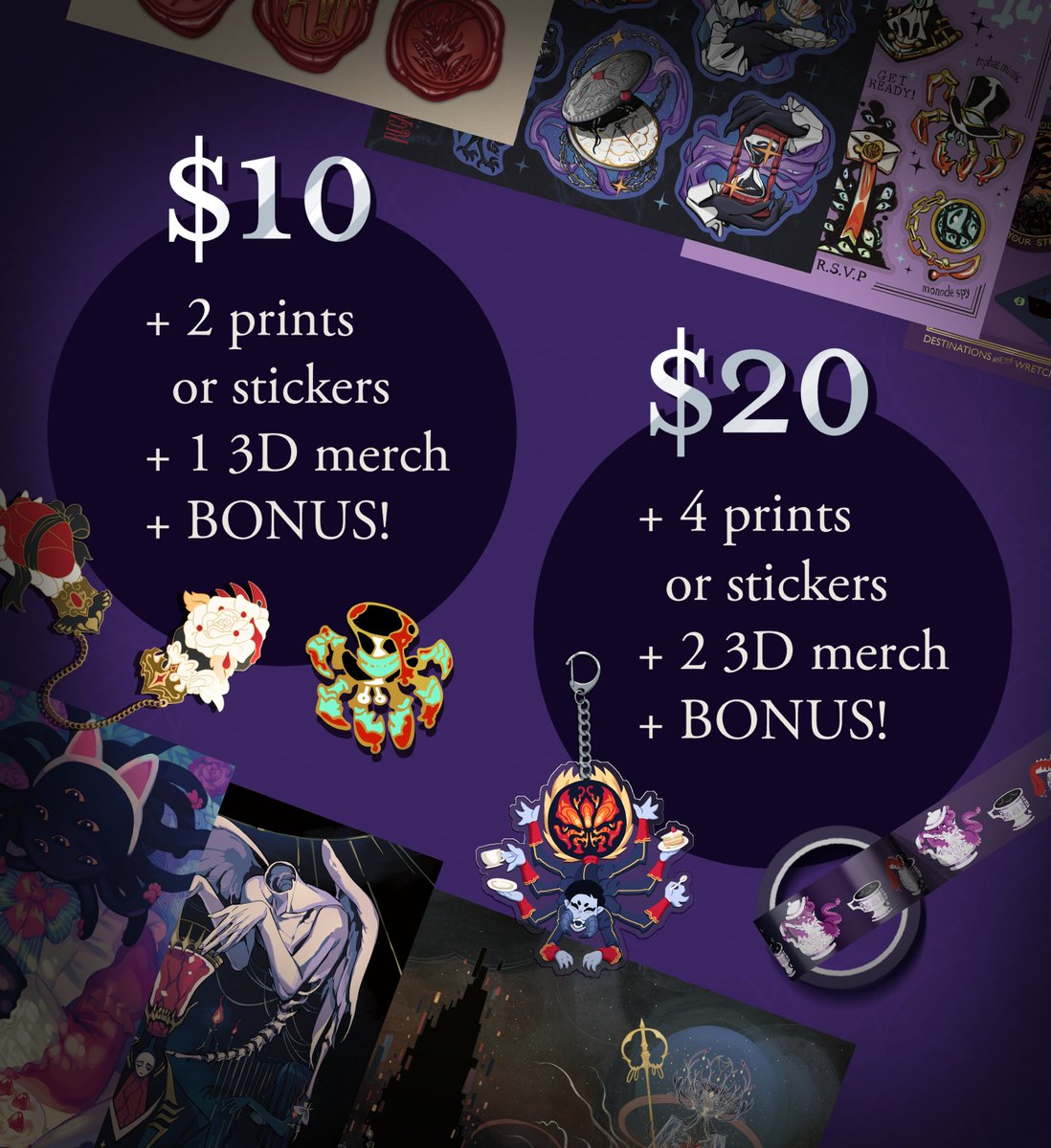 💜 GRAB BAG 💜 

Interested in our merch items? Fancy a surprise? Purchase a grab bag before our leftover sales end on 19 May!

Please get these out of Reggie's house!!!!! They're dying!!!!!!

🛒: regaliazine.bigcartel.com 
*UK buyers: etsy.com/shop/RegaliaZi…