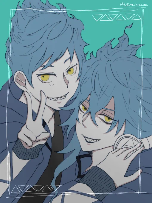 #twstファンアート なかよしシュラ兄弟(注意!生身オル) 