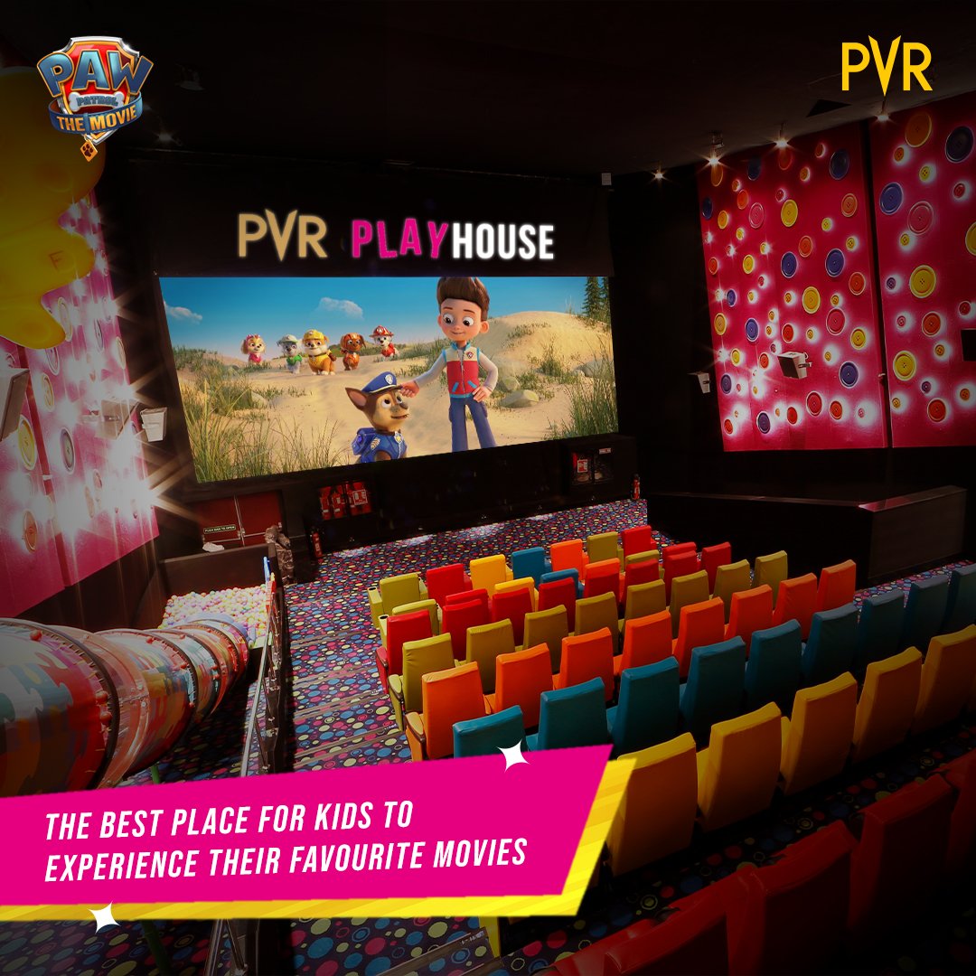 _PVRCinemas's tweet photo. Catch the adventures of Paw Patrol at #PVRPlayhouse. Paw Patrol releases on May 13!
Be a part of the adventures with in-audi slides, colourful seating and a menu specially made for our young buddies!
#pvrcinemas #PawPatrol #Playhouse #PVR #BackAtPVR https://t.co/M3UjT0w0IE