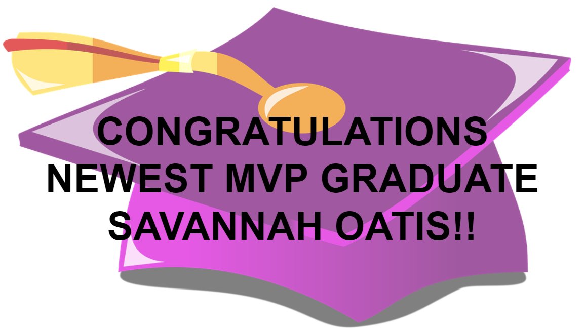 MVPMiddies's tweet photo. CONGRATULATIONS MVP'S NEWEST GRADUATE,
SAVANNAH OATIS!!
#MiddieRising
#Savannah_IsRising
#MiddieProud
#MVP_Grad
#MVP_Family
@RosaPTweets @AmandaEleTweets @Highview6th @MMSMiddies @MHSMiddieTweets https://t.co/6z6cS2b1im