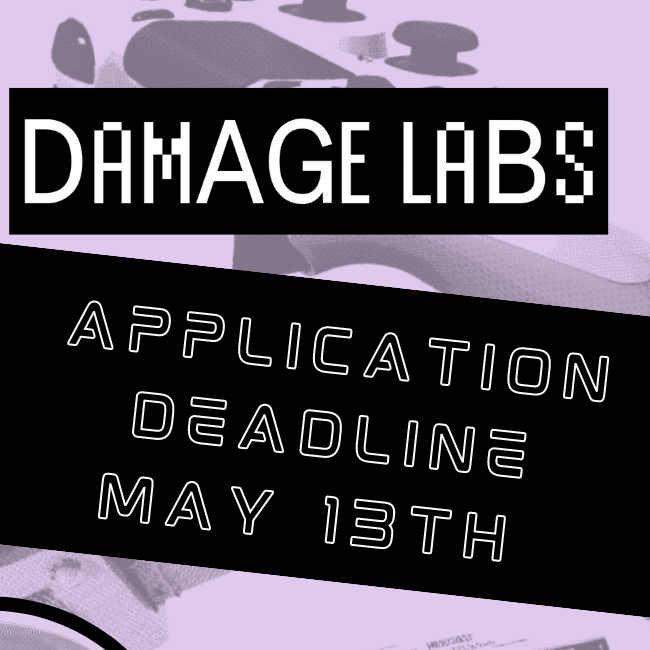 DamageLabs's tweet photo. Reminder! 

Application deadline for the second cohort for the Damage Labs program is tomorrow, May 13th! (Friday the 13th, gasp!)

If you have any issues with your application, please feel free to reach out to us! We're here to help you in whatever ways we can. :D https://t.co/y5rjfIZrSO