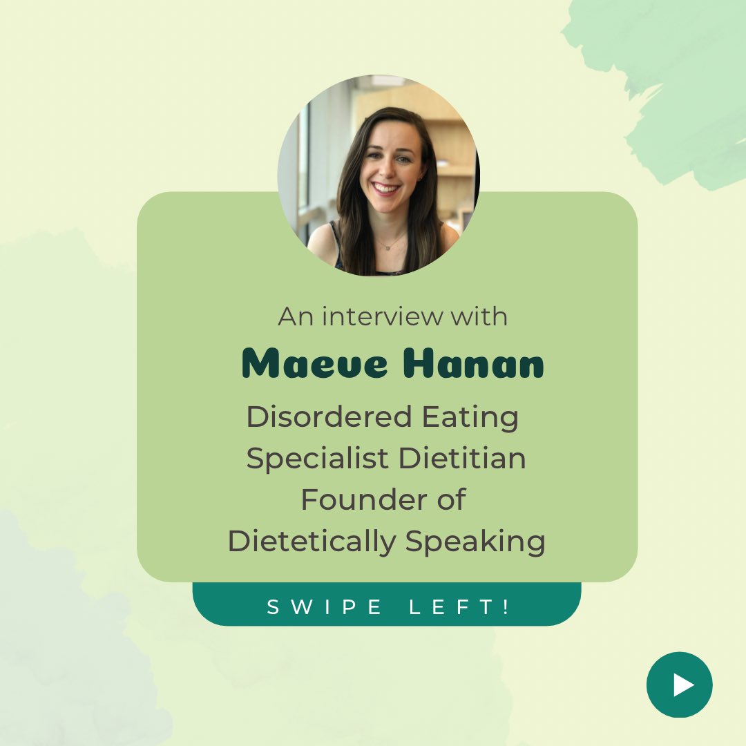 dietitian_said's tweet photo. Our latest interview with @DieteticSpeak - Disorder Eating Dietitian and Founder of Dietetically Speaking (make sure to check it out: https://t.co/rgz18MnjIh). Get to know more about Maeve’s journey and why she decided to found Dietetically Speaking 👉🏼 https://t.co/lOWID0FpAs https://t.co/Mx2ZBUKAmP