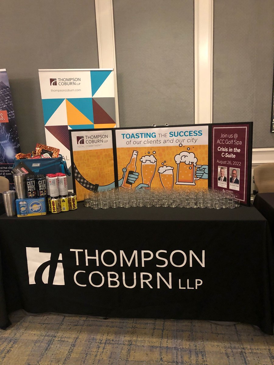 Thompson Coburn had a fabulous time at @ACCinhouse's Corporate Counsel Institute yesterday. Senior Counsel Tom Schlafly and @Schlafly CEO @FranCaradonna spoke at the Corporate Counsel Institute about the impact of craft breweries on St. Louis. https://t.co/N0tN4NYVjn