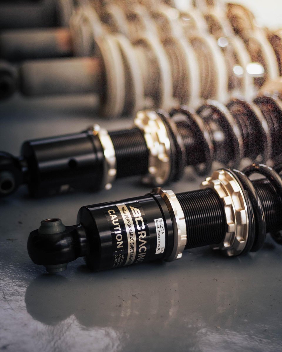 BCRacingNA's tweet photo. Out with the old, in with the Gold! @lil_silvy.nb treating his #NB #Miata to a freshly built set of #BRseries custom coilovers! Contact your BC sales rep today to start your custom order. • #bcracing #bcracingna #digdeeper #gripreaper #go4gold #mazda #miata #mazdamiata #nbmiata https://t.co/XnxoUeY0aV