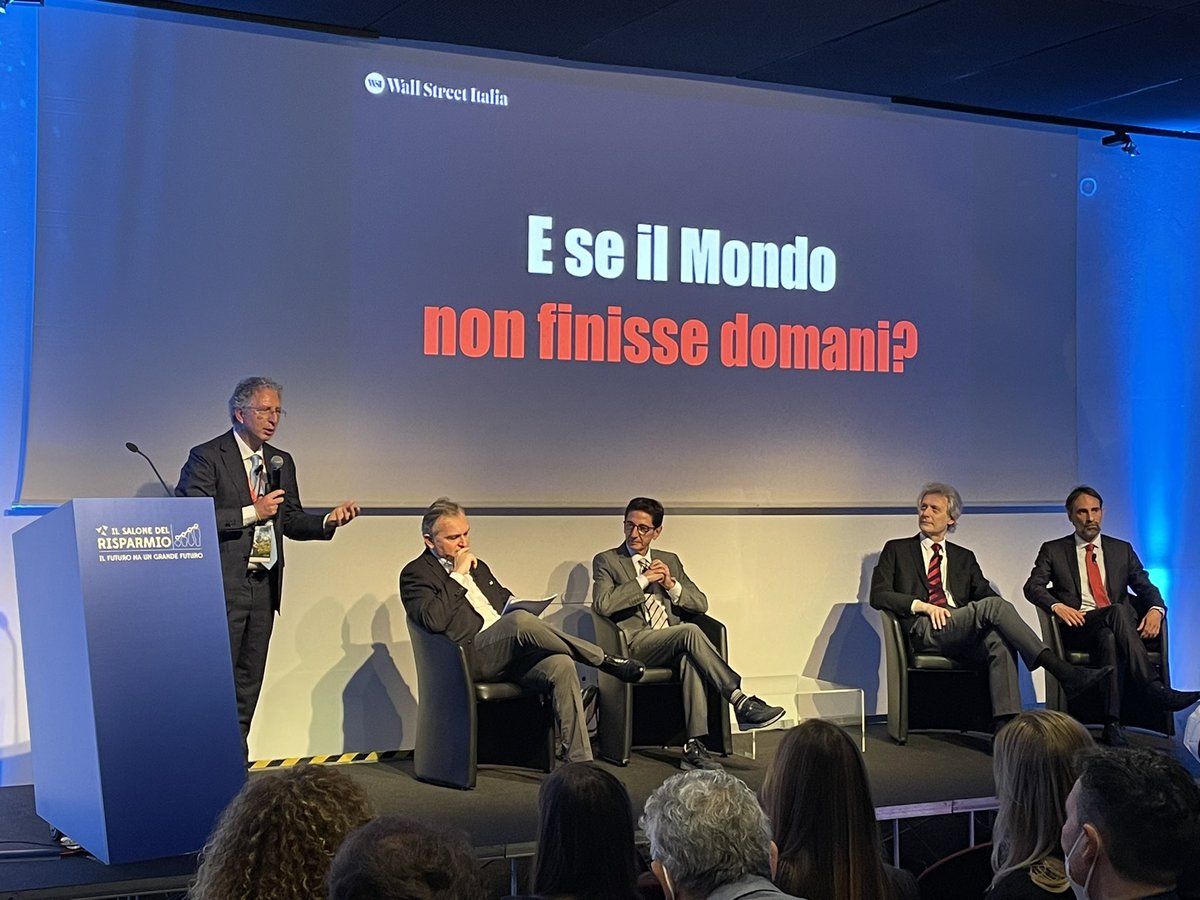 Aleksandra_Geor's tweet photo. L’ultima giornata del @salonerisparmio ha chiuso con la conferenza di @wallstreetita “E se il mondo non finisse domani?”
@leopoldogasbarr insieme ai suoi panellist ha parlato delle sfide per l’economia e gli investitori 👇
#SdR22 https://t.co/N1AlgY371M