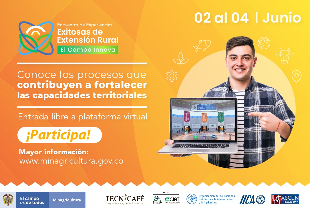 ✅ II Encuentro Internacional de experiencias exitosas de extensión #rural

¿Eres parte de una experiencia de Extensión Rural? ¿Deseas darla a conocer a nivel internacional?

🙌 ¡Esta es tu oportunidad!

🗒 Postula: rb.gy/aacm1u

#agricultura #sostenibilidad #Organico
