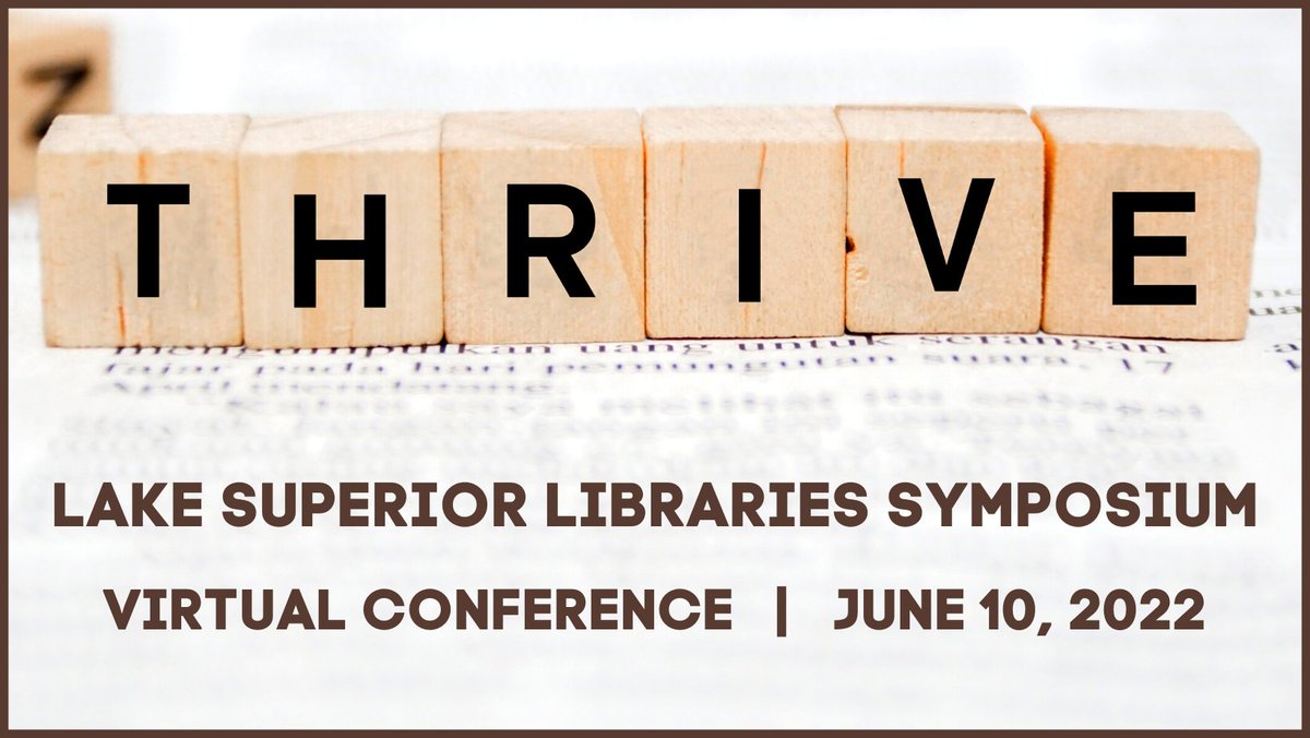 LSLibSymp's tweet photo. Registration is OPEN for our virtual #LSLS2022 with keynote speaker Nisha Mody, plus tons of great breakout sessions that will help you THRIVE! Cost is $20. Click here to reserve your spot! https://t.co/eKdXOrlWdS #LibraryConference #Thrive #LakeSuperiorLibraries https://t.co/6fWb2gVgJ6