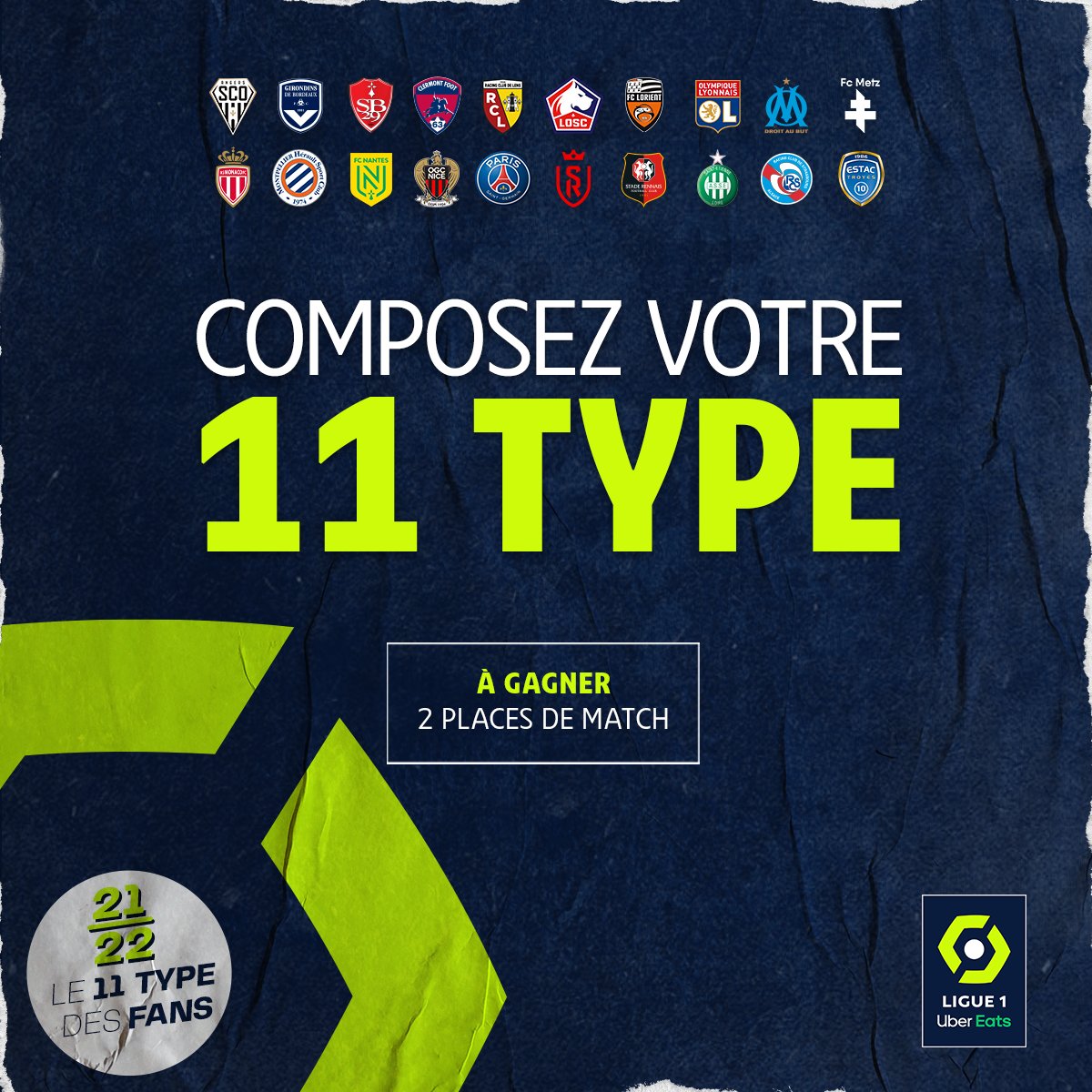 Ligue1's tweet photo. 🚨 La 36e journée de @Ligue1UberEats ayant pris fin hier soir, vous pouvez dès à présent voter pour votre #11TypesFans de cette journée ⤵️
👉 https://t.co/yghmxNZjzt 👈 https://t.co/53uSIY3fOP