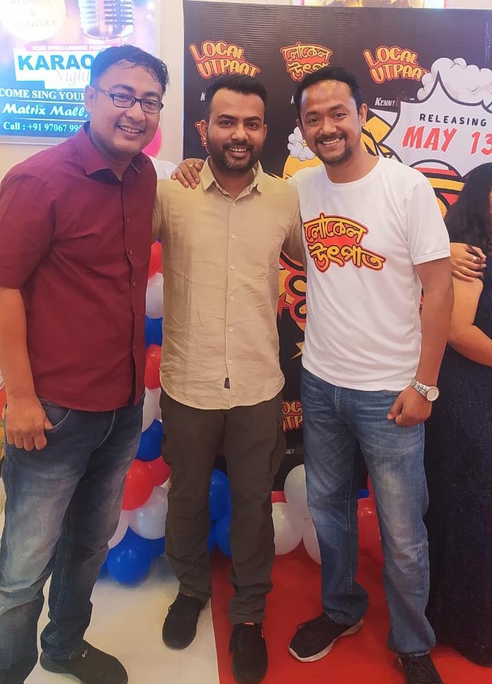imabdulgani's tweet photo. Time for Utpaat -- #LocalUtpaat releasing on May 13

With director @kennybasumatary and one of the actors @KonwarMrigen 

#Assam #AssameseFilms #LocalFilms #Guwahati 

Image: @DekaJayanta https://t.co/lgdQiYE7Ol