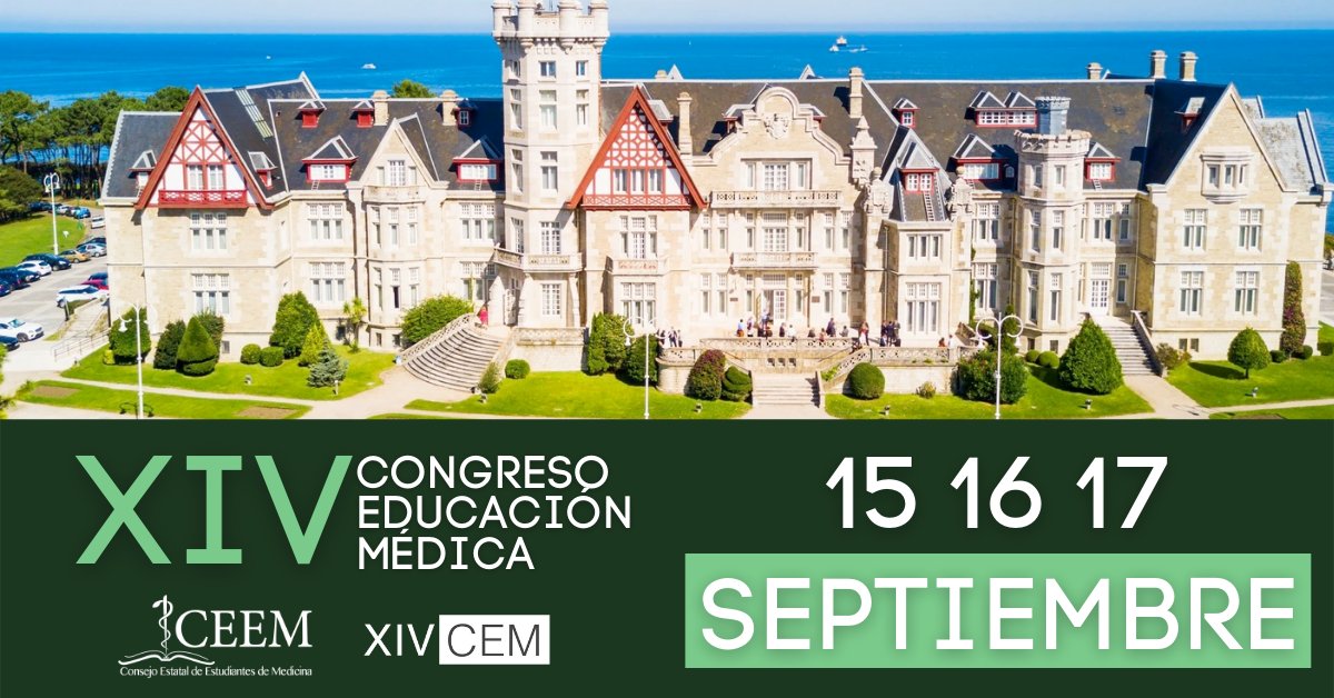 xivcemuc's tweet photo. 800 estudiantes de medicina de toda España se reunirán en la ciudad de Santander (Cantabria) los días 15, 16 y 17 de septiembre de 2022. https://t.co/za8ybMAu9b