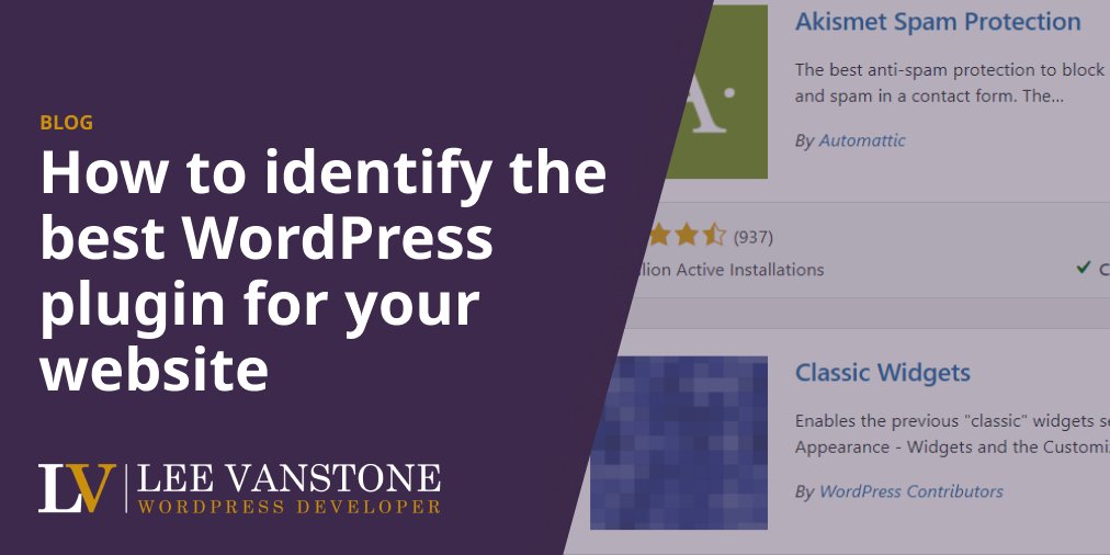 LeeVDev's tweet photo. #WordPress has over 60,000+ plugins in its directory. How do you then decide the best plugin to install for your different website requirements? I share my tips on how to select the plugin that is best suited for your requirements. https://t.co/EikrXQD3Vr https://t.co/IJXSilYLoj
