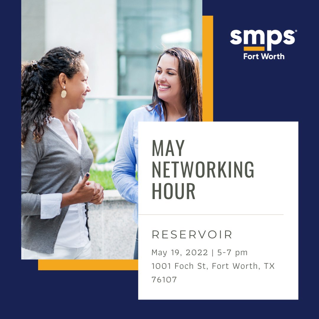 Join us at our May Networking Hour next Thursday, May 19th! Make sure you register with the link below. We hope to see you there!
smpsfortworth.org/meetinginfo.ph…