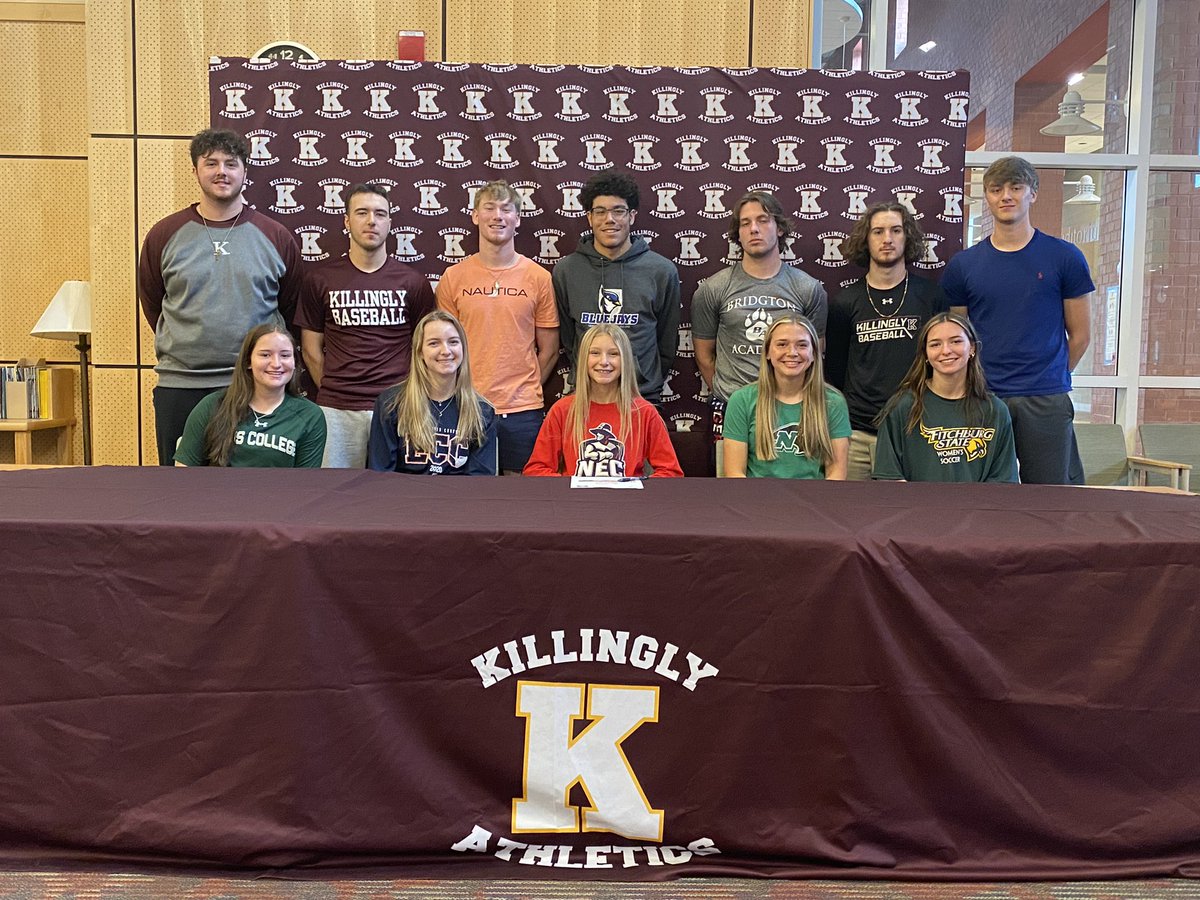 KHS_Athletics1's tweet photo. A great day at Killingly today, celebrated and acknowledged all of our senior athletes continuing their academic and athletic careers next year.  We thank them and their families for a great 4 years! @mike_winy @GameTimeCT @GameDayCT @jmorelli44 @jeffjacobs1231 @ciacsports https://t.co/vtL0eYwrOw