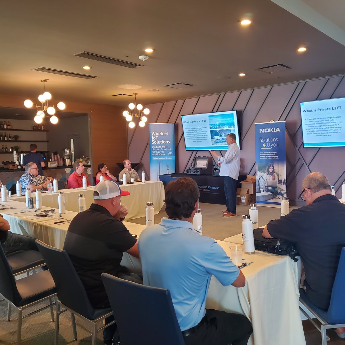 INS_Networking's tweet photo. Yesterday, we co-hosted a Private LTE (pLTE) training session with @nokiaindustries  at Topgolf in Houston. To learn more about pLTE networks, read our article from IEB Magazine: https://t.co/FvwplwMkcs. Contact us to get started. https://t.co/2kk7FQNTFN

#pLTE #PrivateLTE #IIoT https://t.co/zpZCObAJ2k