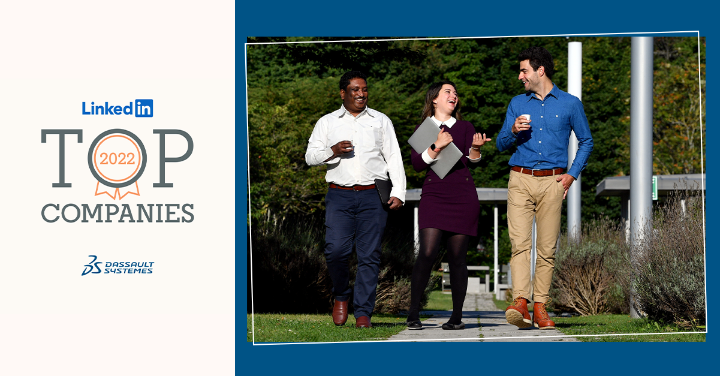 I'm #proud to announce that <a href="/Dassault3DS/">Dassault Systèmes</a> reached the 6th place in the <a href="/LinkedIn/">LinkedIn</a> #TopCompanies France 2022 ranking, which awards the 25 companies that offer the best career prospects to their talents.
#WeAre3DS #3DScareers