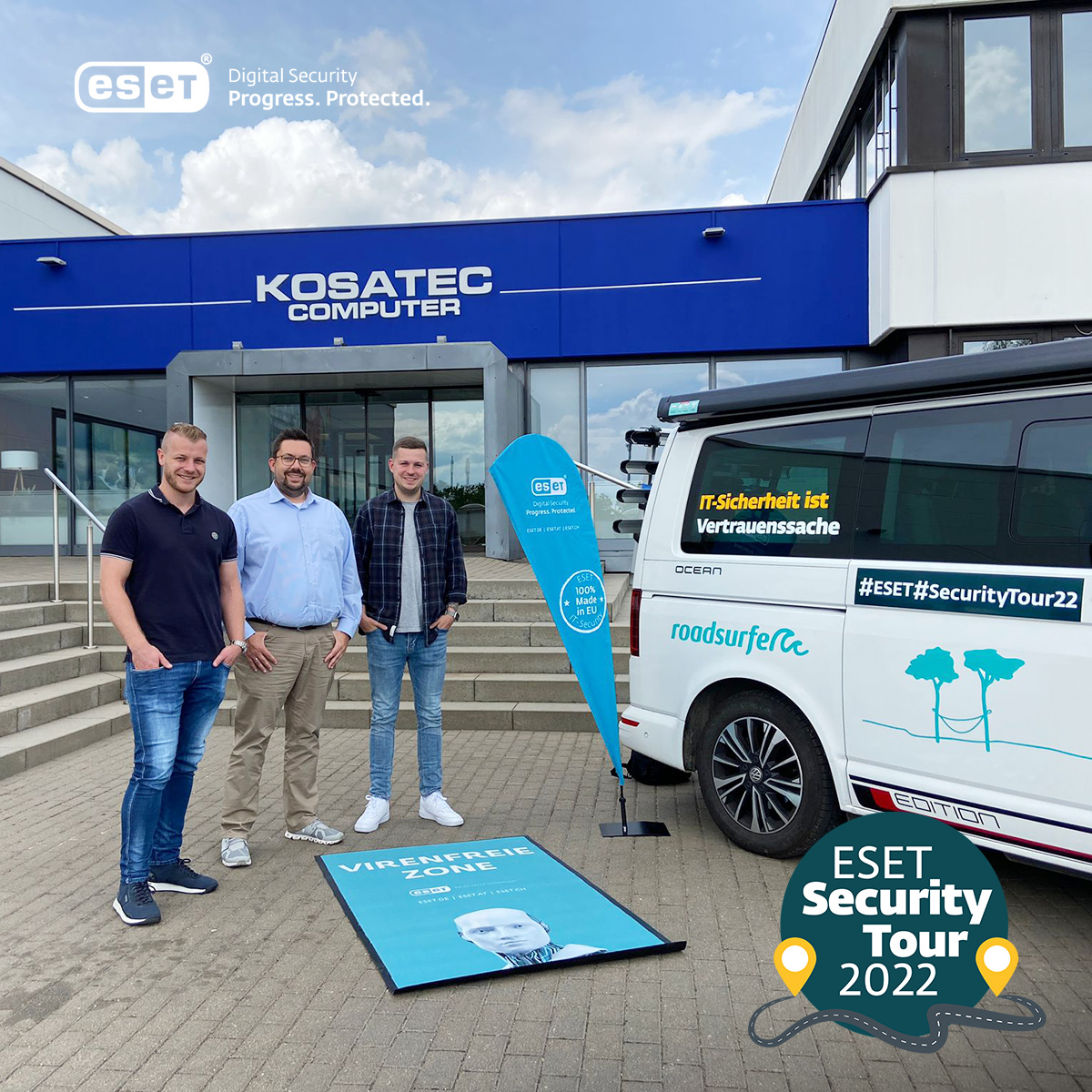 ESET_de's tweet photo. Wir waren heute bei unserem #Partner #Kosatec Computer GmbH in #Braunschweig. Im Rahmen der @ESET_de #SecurityTour22 stand eine Produkt- und Vertriebsschulung für das #Kosatec Vertriebsteam von @Stefanheitkamp auf dem Programm. Herzlichen Dank an unsere Gastgeber! 🙏💙👍
#ESET https://t.co/VsaRYfDMRN