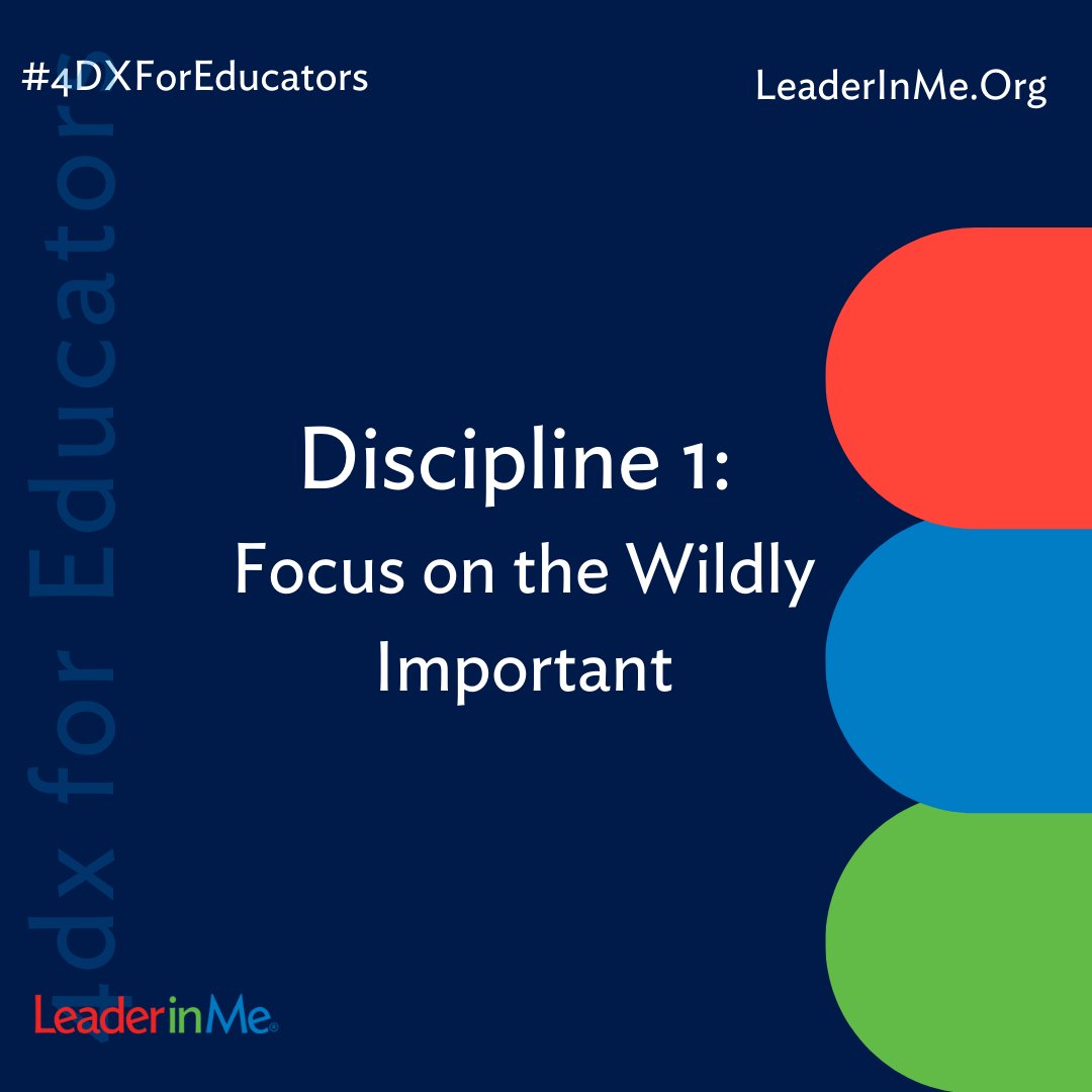 TheLeaderinMe's tweet photo. Focus on less in order to accomplish more. Start by selecting 1 Wildly Important Goal®. Narrow your focus to work on what you want to significantly improve.
#LeaderInMe #4DXForEducators https://t.co/0yDkKe0c9i