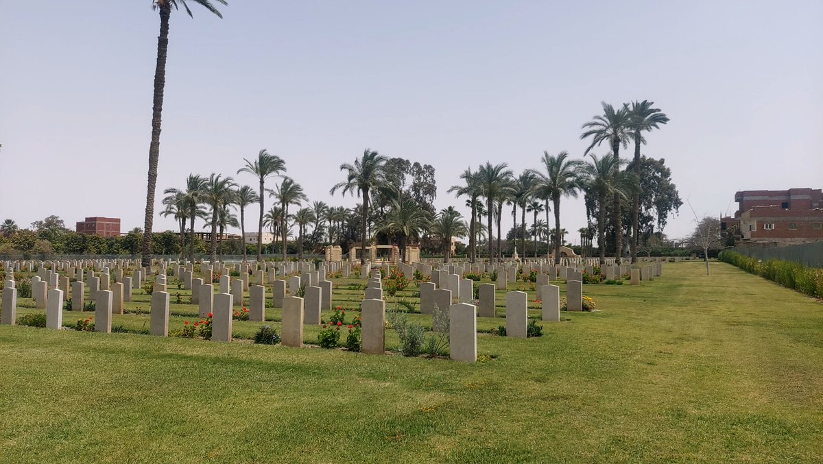 baghdady_rashed's tweet photo. The technical manger visited Fayid war  cemetery  today and recalled  memories during his work in Egypt from a long time, expressing his admiration for the excellent standards for the cemetery, and his thanks to the  team @CWGC @georgeelia5 @RodCarkett @AAPAComms @MamdouhWahed3 https://t.co/K6xzxwXocU