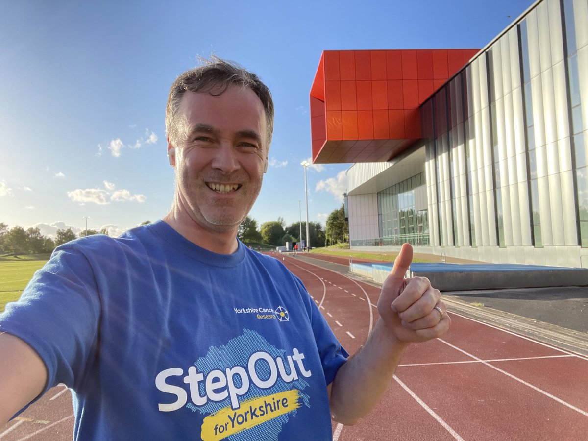 YCR_BCIP's tweet photo. Can you guess where?? Damian Tolan our Radiology workstream lead has been getting some miles in for #StepOutForYorkshire at an impressive location this week @yorkshirecancer https://t.co/Satbp27NlG