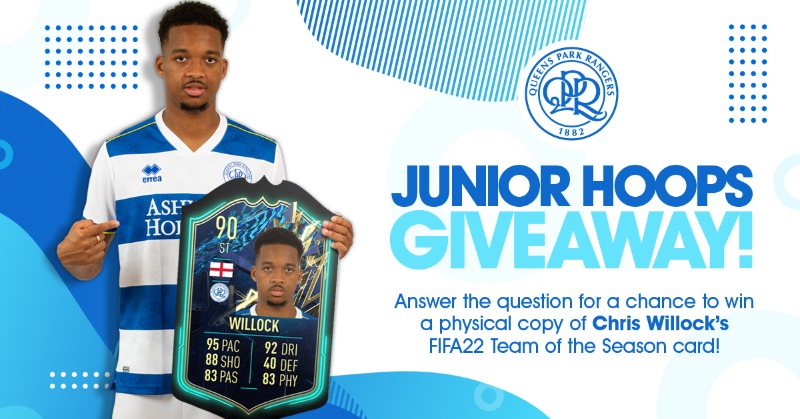 QPR's tweet photo. 🧐 Are you a @chriswillock fan?

Answer one simple question and you could win a physical copy of his @EASPORTSFIFA card!

#QPR | #JuniorHoops