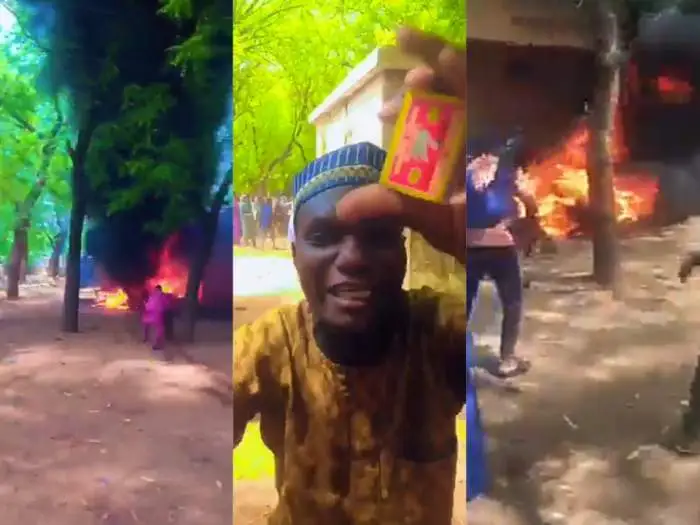 F_Desouche's tweet photo. Sokoto (Nigéria) : une étudiante chrétienne du Shehu Shagari College of Education, battue et brûlée à mort pour blasphème en vers l'islam - https://t.co/lHNxPspSDa https://t.co/AXxOhIot01