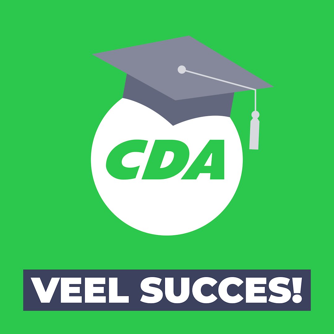 Heel veel succes met de eindexamens namens CDA Westerkwartier! 💪