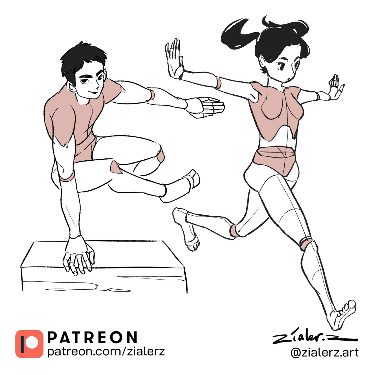 zialerz's tweet image. There you go with another jumping poses teehee 😆
hope you find it helpful 🥰

#jumpingpose #referencesheet #referenceposes #anantomy #poses #anime #manga #dailypractice #lineart #comic #cartoonart #inkingart #sketchingideas #photoshopdrawing #digitalartist #posture #gesture