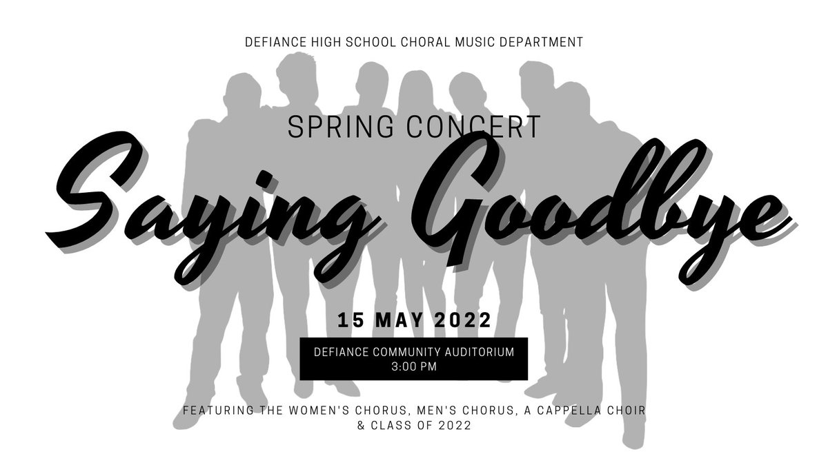 A Cappella Choir, Men's Chorus &amp; Women's Chorus will present their final concert of the year on Sunday the Auditorium. Concert begins at 3:00 PM and is free.  Will feature select Senior soloists the Class of 2022, and special guests, the 4th Grade Sign Choir.