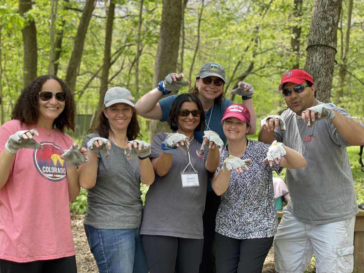We had a fabulous time at @CampJoyOhio this week with our Faculty Leaders who Inspire Program Class 1! These @CincyChildrens Faculty Leaders did a great job being daring and vulnerable, and building trust as a team. #LeadershipDevelopment