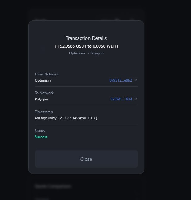 LogisticNode's tweet image. In a tweet about the Optimism-Polygon swap did not load a screenshot, so I make an additional post about it, I hope for an objective assessment of the administration @hashflow_ .