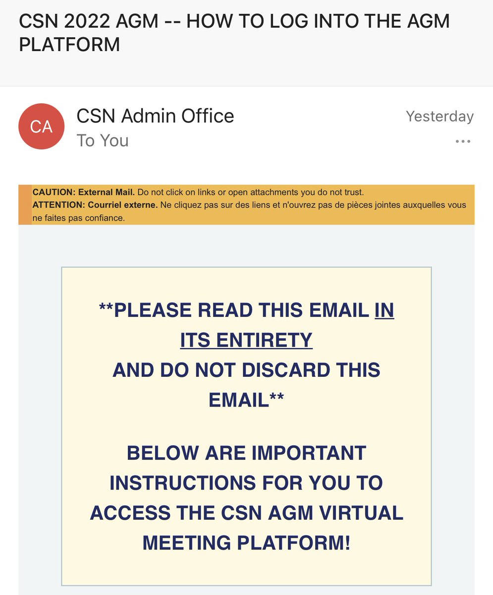 The #CSNGM begins this evening! 

Login details have been sent yesterday and this morning! Check your junk email folders in case you haven’t received it yet!