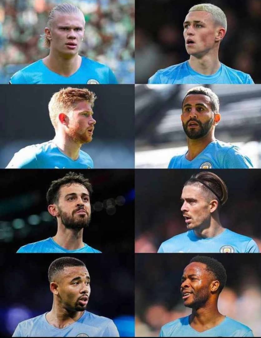 bpasports's tweet photo. Pep Guardiola could have all these stars at his disposal next season if Gabriel Jesus and Raheem Sterling stays 🥶

#ManCity #Pep #Guardiola #Epl https://t.co/9LvD35TfU6