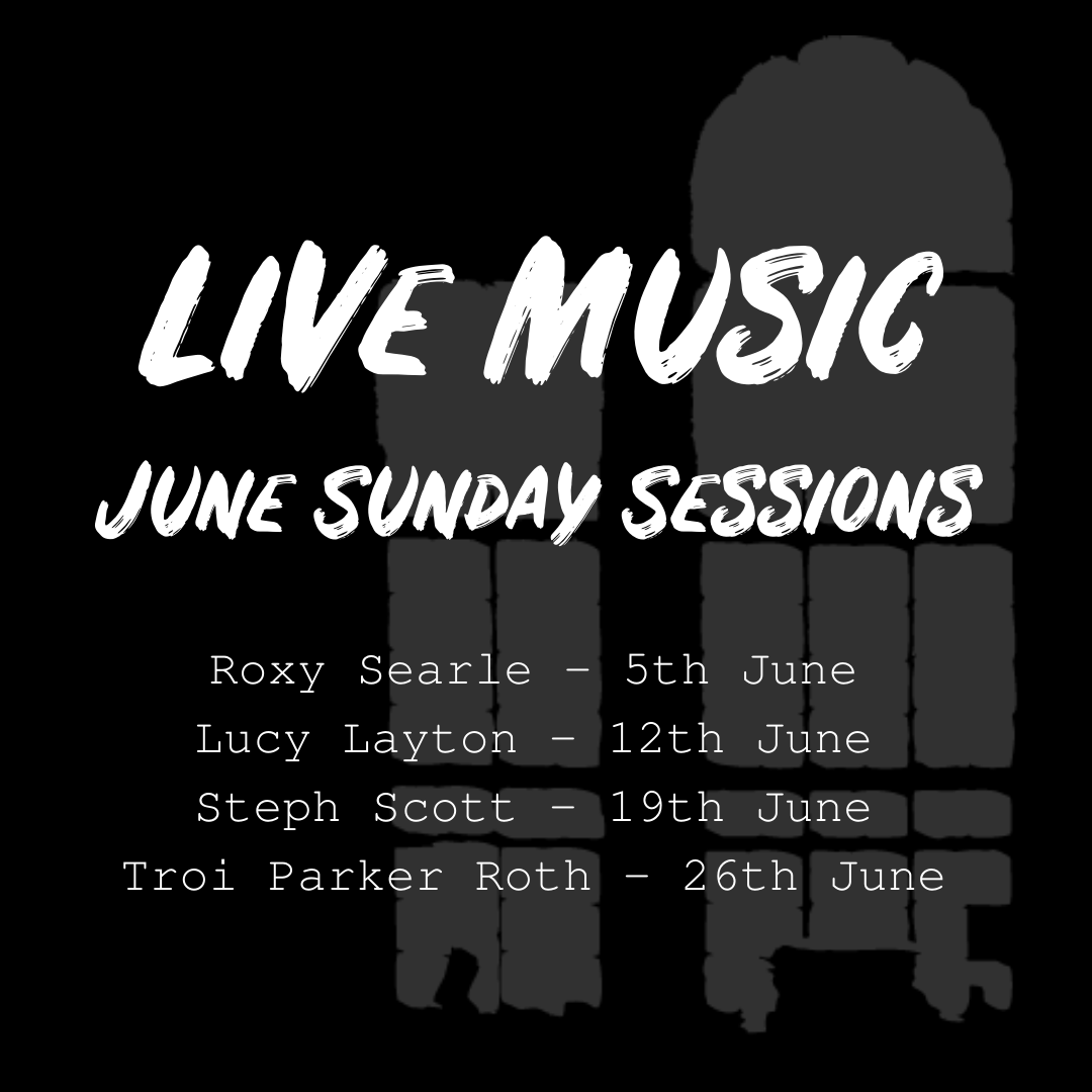 Join us for live acoustic sessions every Sunday.