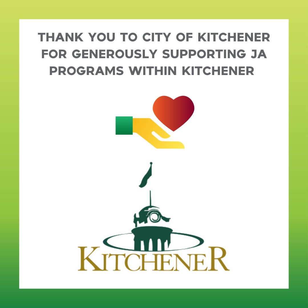 JA_SWO's tweet image. #ThankYouThursday !

Thank you to City of Kitchener for supporting JA programs in Kitchener!

#jaswo #japrograms