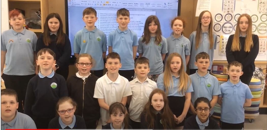 EastAyrshire's tweet photo. This Mental Health Awareness Week, P5/6 from #MuirkirkPS launched a new project called Dinnae Haud Yer Wheest. Take a wee minute to read what they are up to and watch the video they made, it's brilliant! https://t.co/TgywDLGJK1 https://t.co/BXedqR8C09 @EacEducation @Columba1400 https://t.co/tGCwrVCmGE