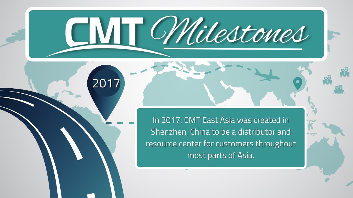 cmtmaterials's tweet photo. In 2017, CMT East Asia was created in Shenzhen, China to be a #distributor and resource center for customers throughout most parts of #Asia. The amazing #team at CMT EA have worked hard to support existing customers while developing new markets. 加油!

#thermoforming #TBT https://t.co/MMJYLCkctx