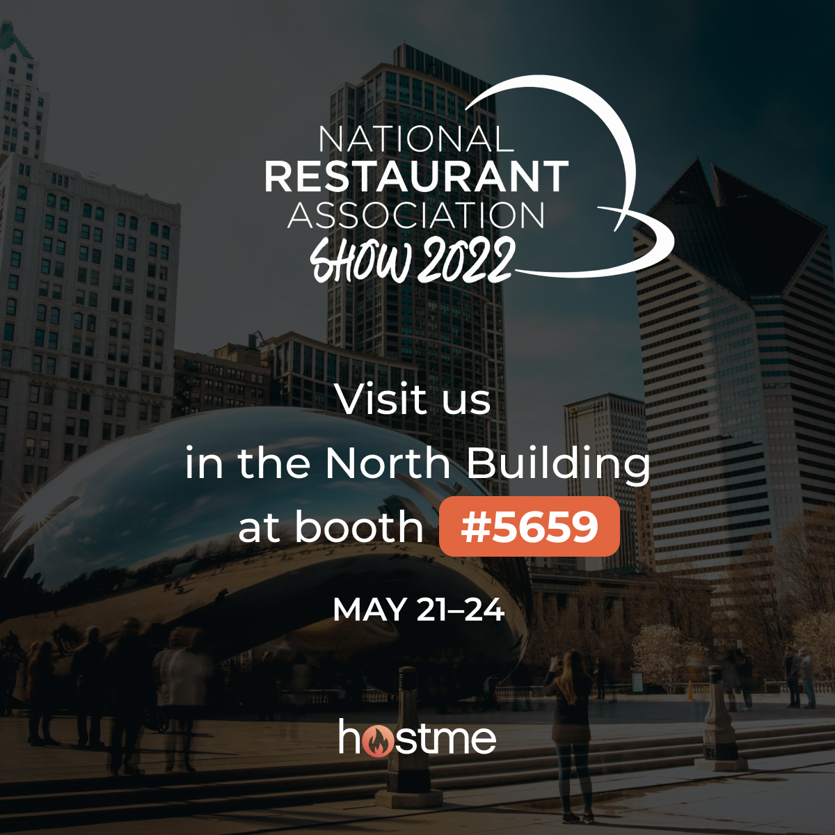 Countdown to <a href="/NatlRestShow/">National Restaurant Association Show</a> 2022! 🔥 We can't wait to meet you in the North Building - Tech Pavilion at booth 5659 from May 21 to 24 in Chicago.

We're looking forward to meeting existing customers and business partners as well as welcoming new ones. 
#hostmeapp #22RESTAURANTSHOW