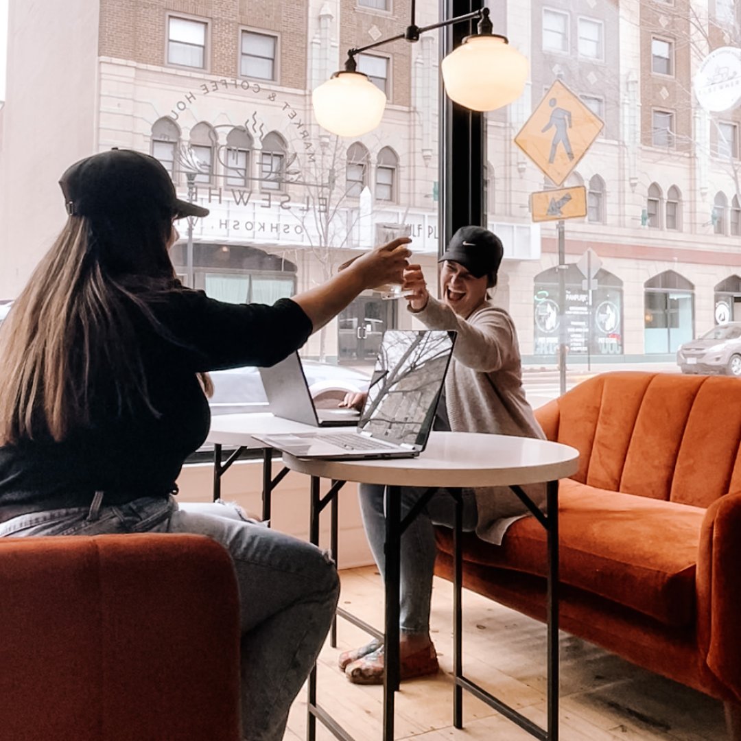 EPowerMarketing's tweet photo. We love work from coffee shop days! Anyone else with us?
#LifeAtEpower #RemoteWork #WorkFromCoffeeShop #VisitOshkosh #PositivelyOshkosh #OshkoshWI #CoffeeShop https://t.co/DNFbwzckzt