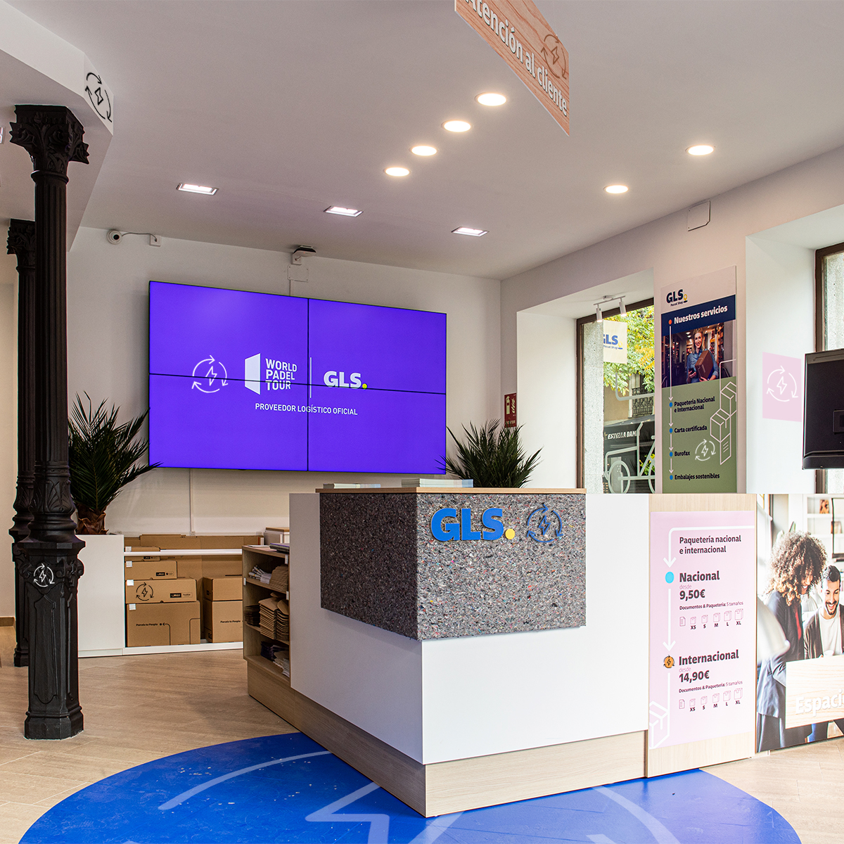 GLS_Spain's tweet photo. ¡Volvemos con un nuevo #RetoGLS! 🎲🧩
¿Eres capaz de localizar el símbolo de energía renovable en este #GLSParcelShop de Villanueva (Madrid)? ¡Hay 10 repartidos por todo el espacio!
Pista para que puedas identificarlo más rápidamente: ♻⚡
📢 ¡La solución el 17/05! https://t.co/uk4nlmBVJR