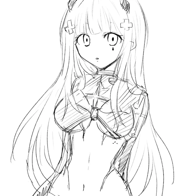 416さんをささっと1分落書き。
かわゆい。
 #ドルフロ 